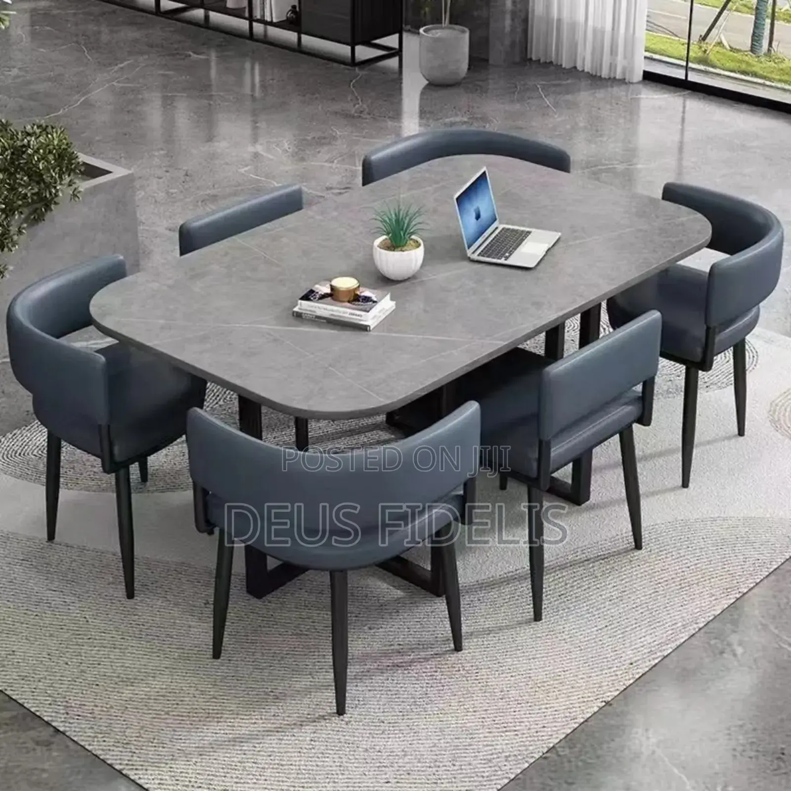 Marble /Granite Dining Table With 6 Chairs