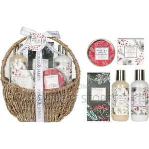 Winterberry and Clementine Beauty Basket Spa Bath Hamper Set