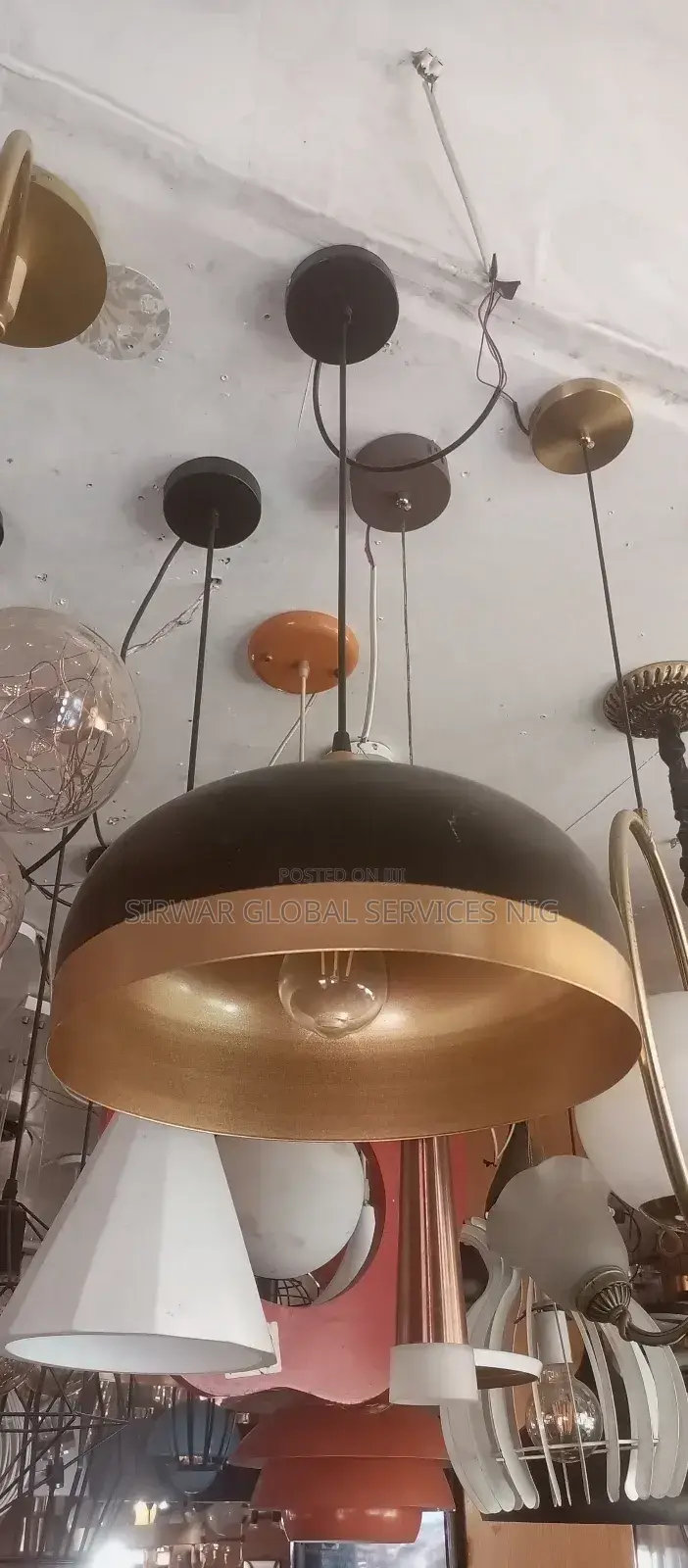 Dinning Room Dropping Light Black+Gold
