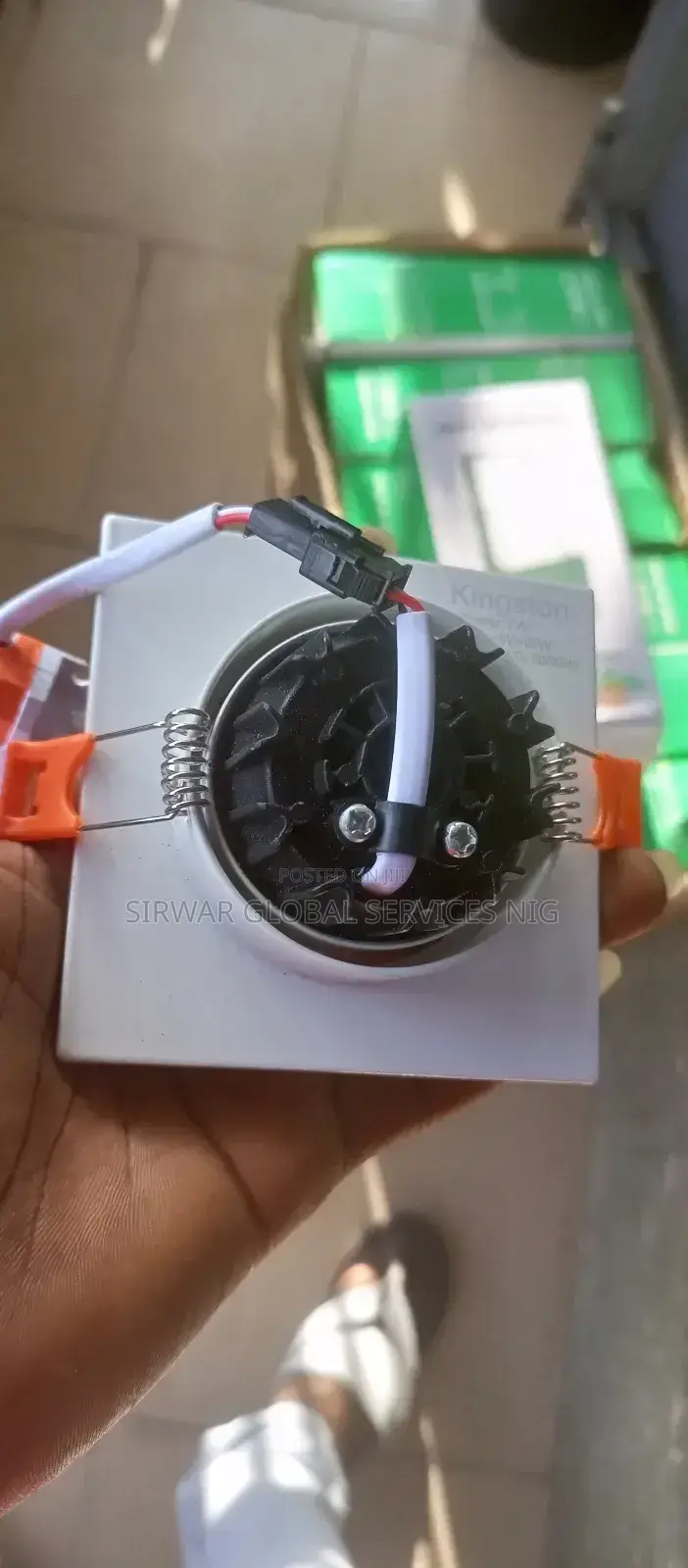 7w Square Pop Recess Light