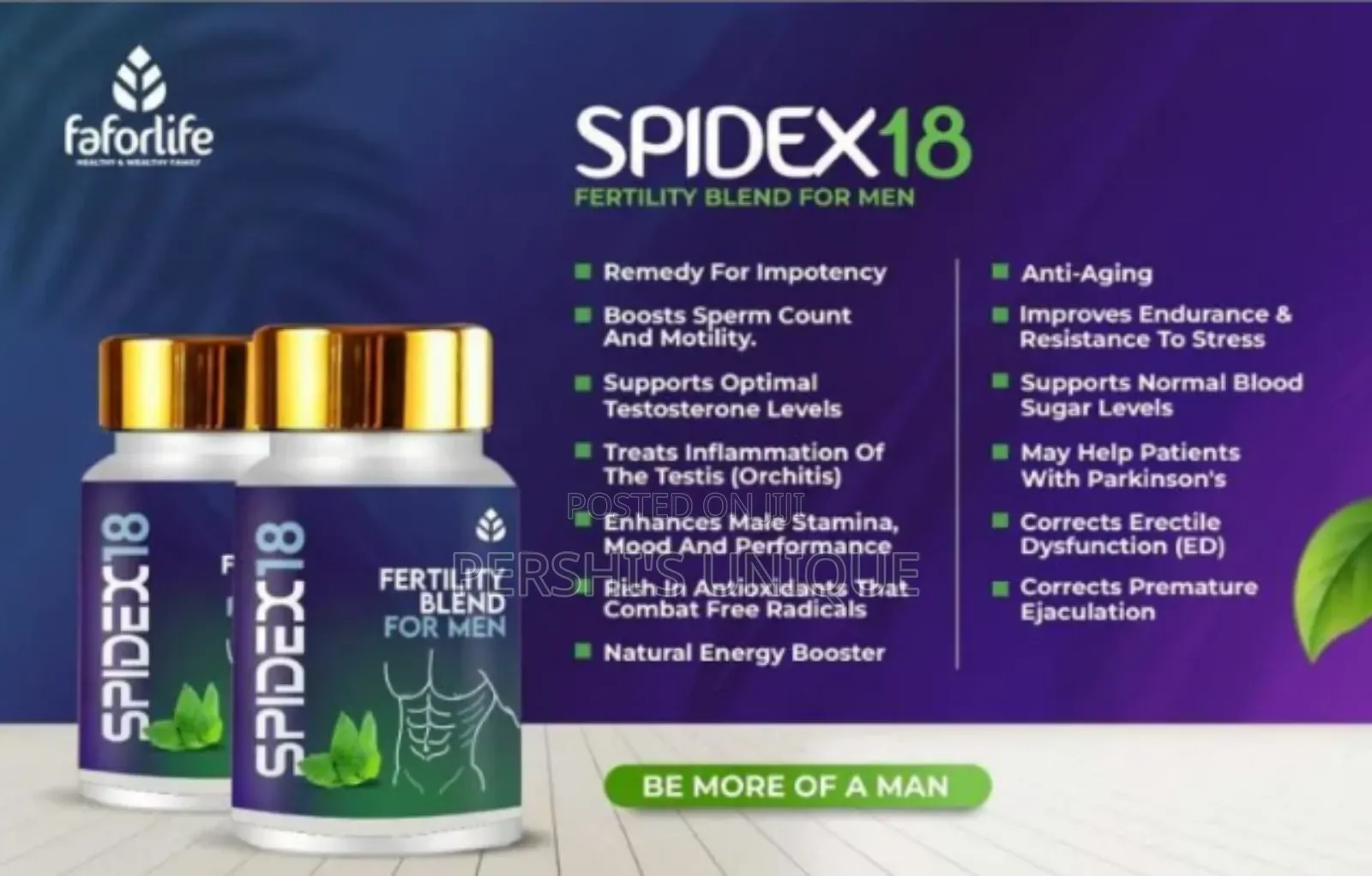 Spidex18 Fertility Blend for Men