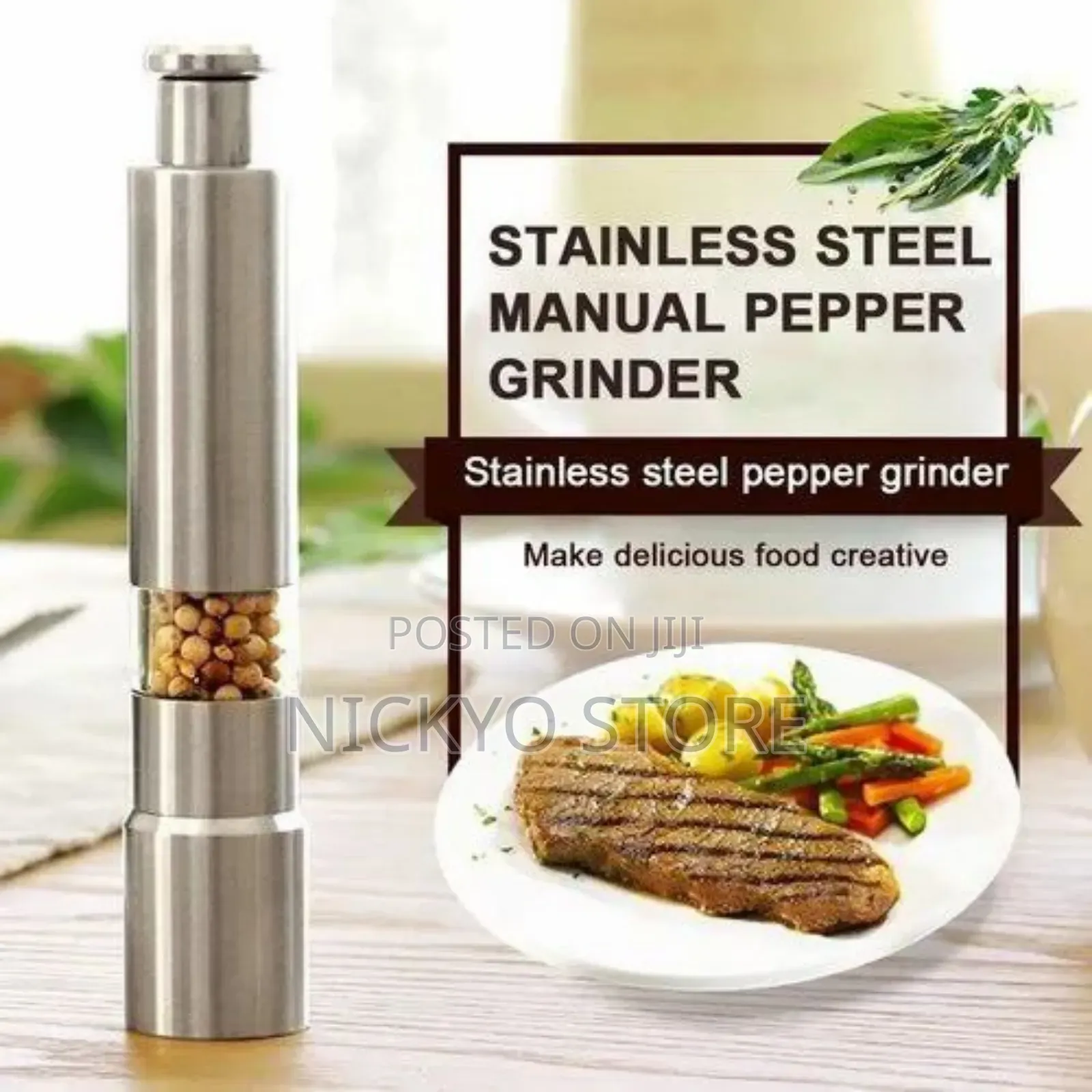 Stainless Mini Pepper Grinder Crusher Mill