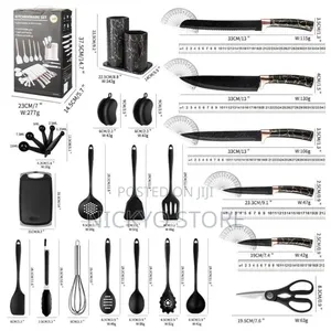 25pcs Full Silicone Spoon Sets