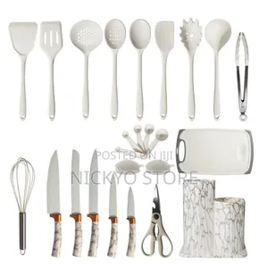 25pcs Full Silicone Spoon Sets