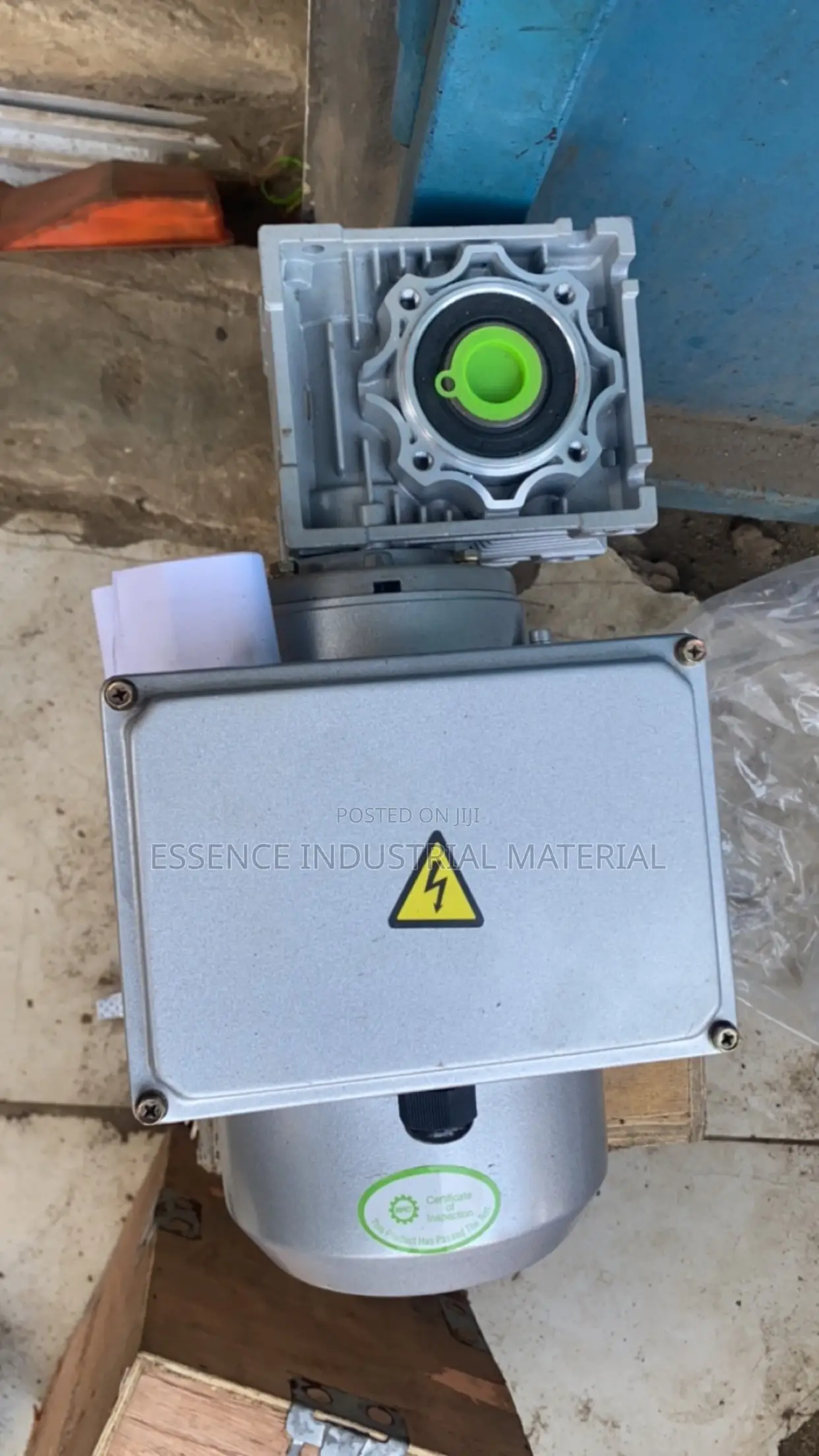 Single Phase Induction Gear Motor Reducer 1HP Side Shaft
