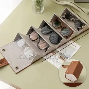 5 Slot Sunglasses Organizer Case Foldable Eyeglasses Storage Bag