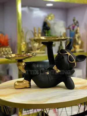 Resin Dog Statue Living Room Decor