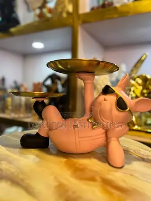 Resin Dog Statue Living Room Decor
