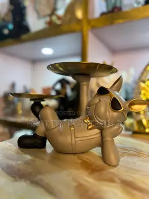 Resin Dog Statue Living Room Decor