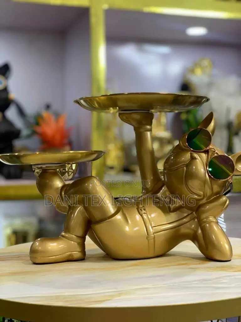 Resin Dog Statue Living Room Decor