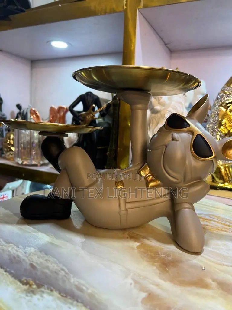 Resin Dog Statue Living Room Decor