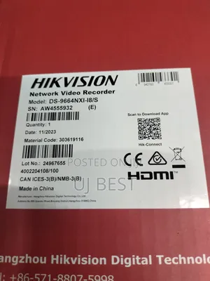 Hikvision 64ch NVR I8 Ds-9664ni-I8 Embedded 