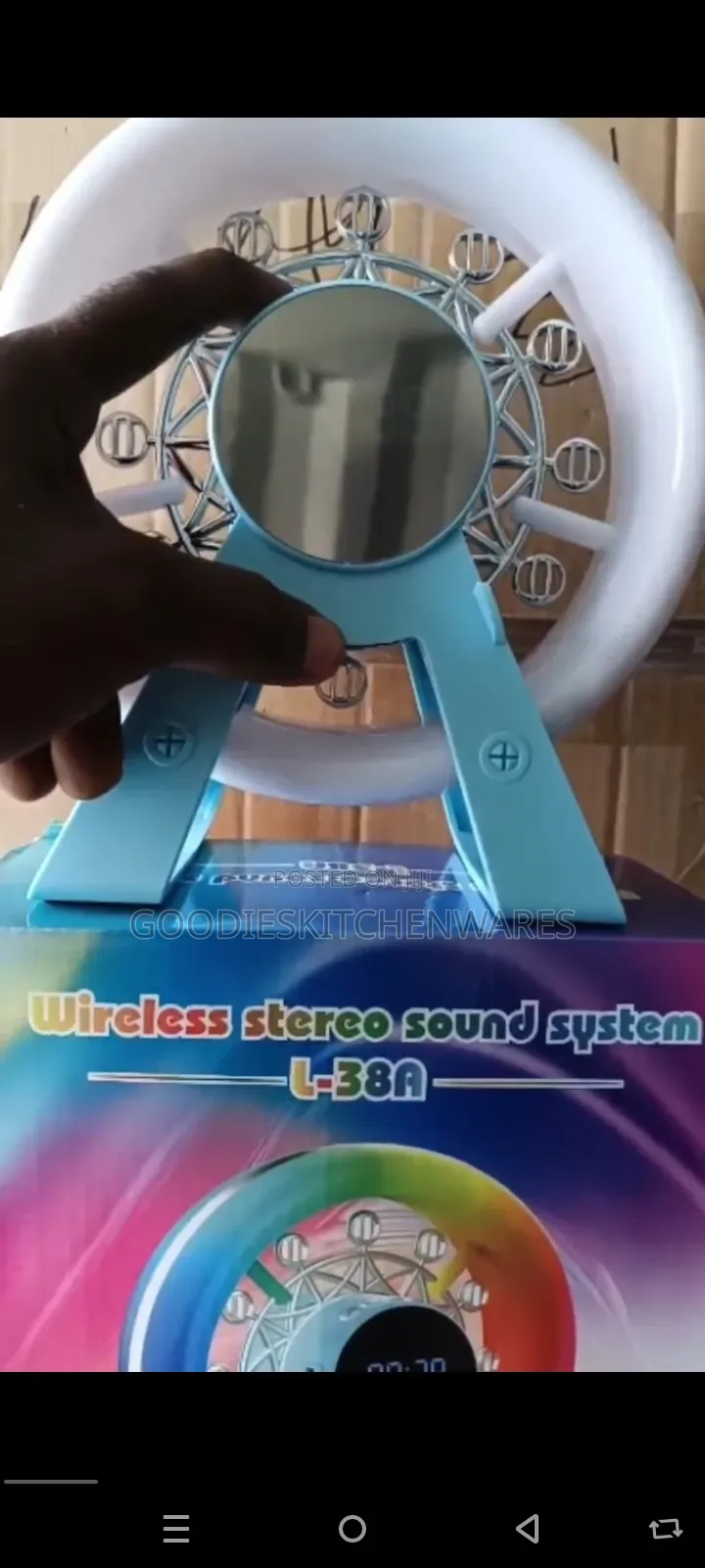 Ferris Wheel Bluetooth Speaker Alarm Clock RGB Light