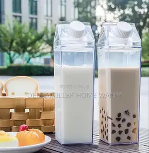 Transparent Plastic Juice,Water, Milk Containers