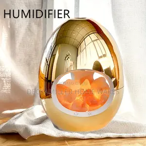 Golden Egg Crystal Diffuser Humidifier With Lamp