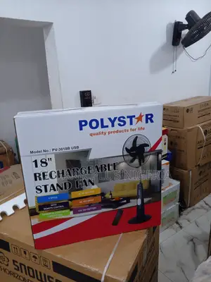 User-Friendly 18inches Polystar Rechargeable Fan