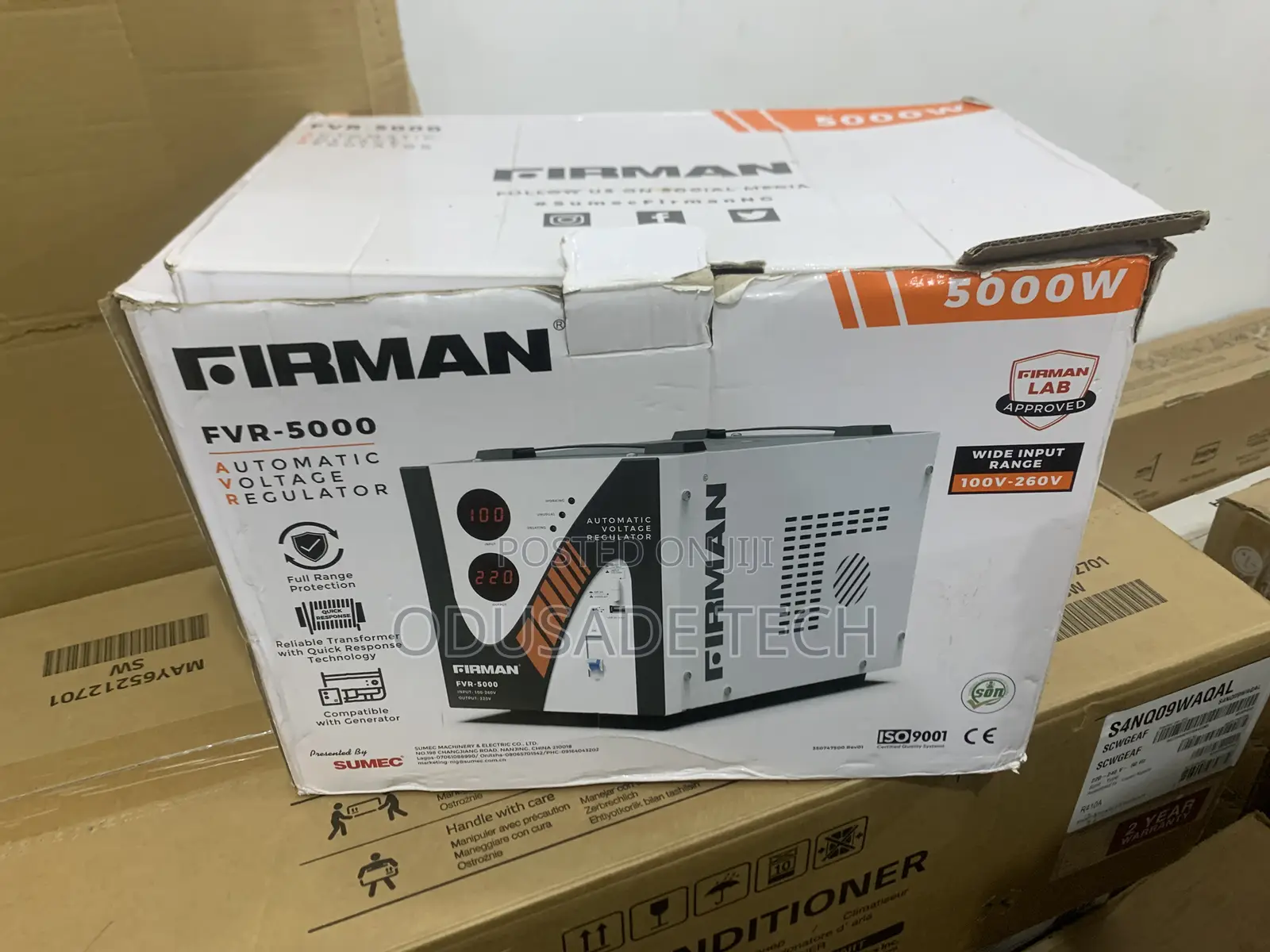 Fully Secured Firman Stabilizer (5000 WATTS)-