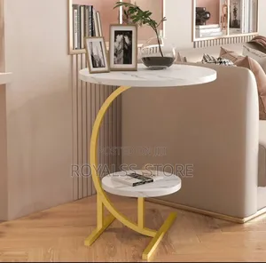 2 Tier Luxury Marble Coffee Table (Side Table)