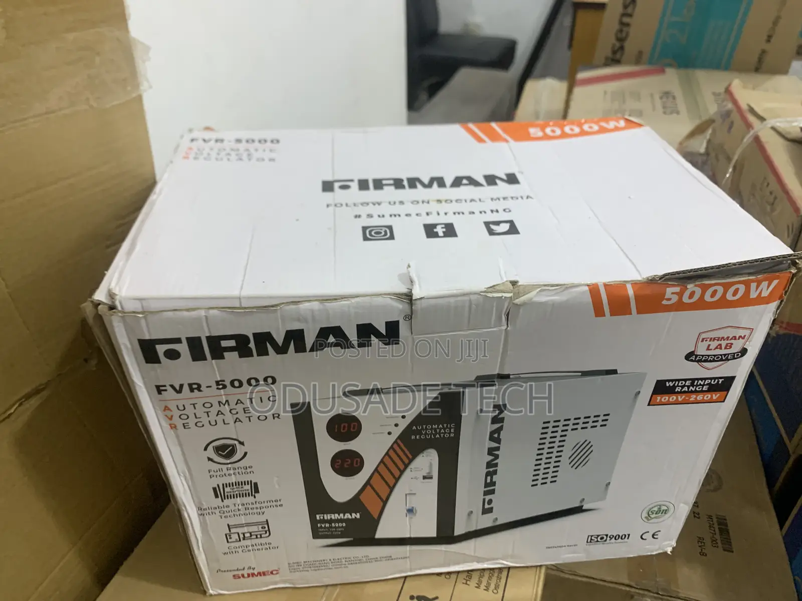 Energy Efficient Firman Stabilizer (5000 WATTS)-