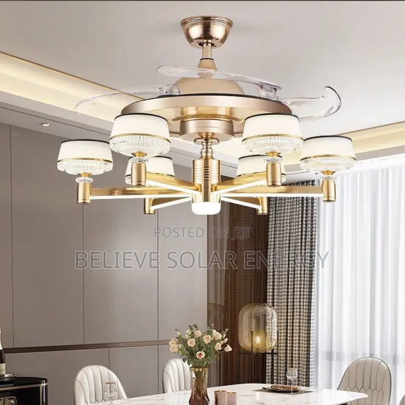 Led Chandelier Fan