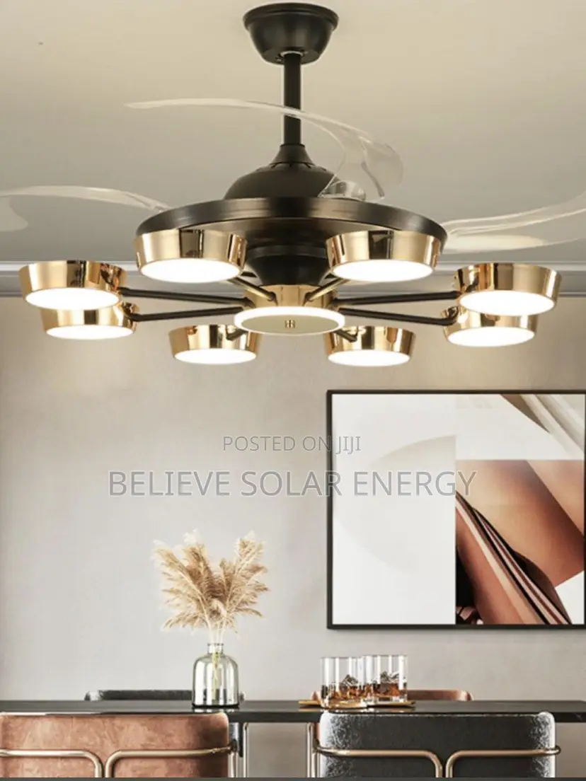 Led Chandelier Fan