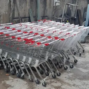 Stainless Steel Supermarket Trolley