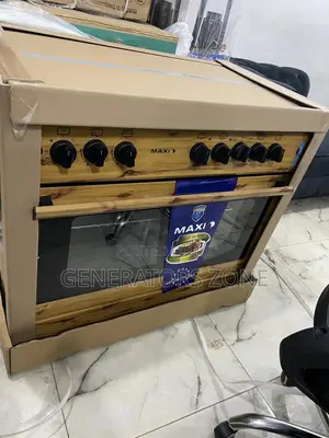 Oven Lamp Maxi 60*90 {4+2} Burner Gas Cooker Wood {F9E42G2}