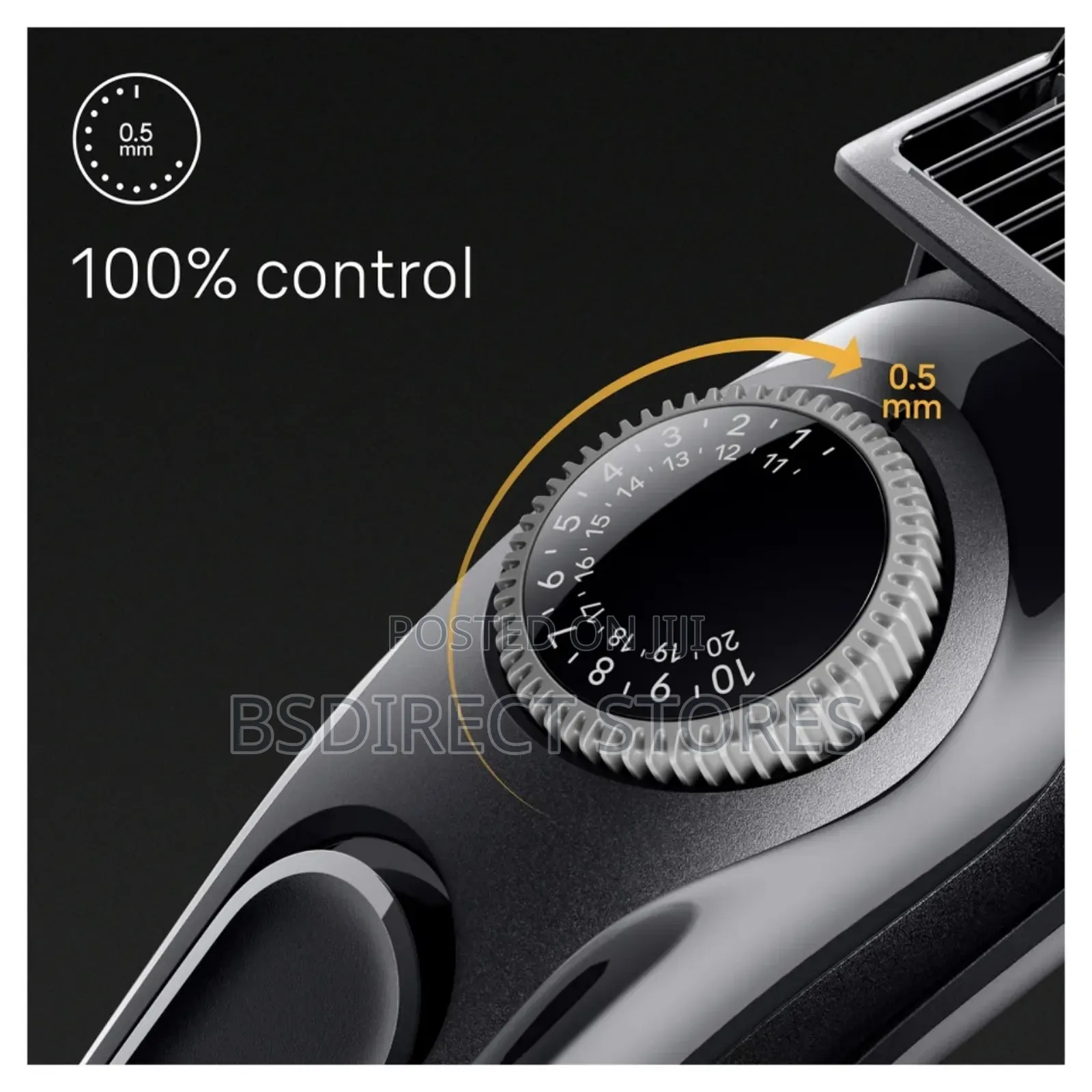 Braun Electric Beard Hair Trimmer, 20 Length Settings