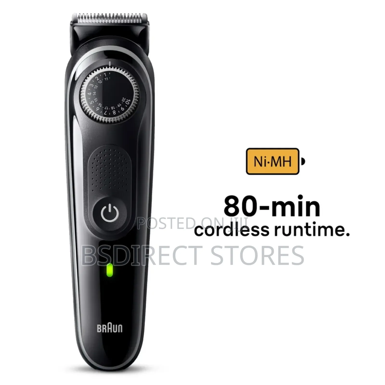 Braun Electric Beard Hair Trimmer, 20 Length Settings