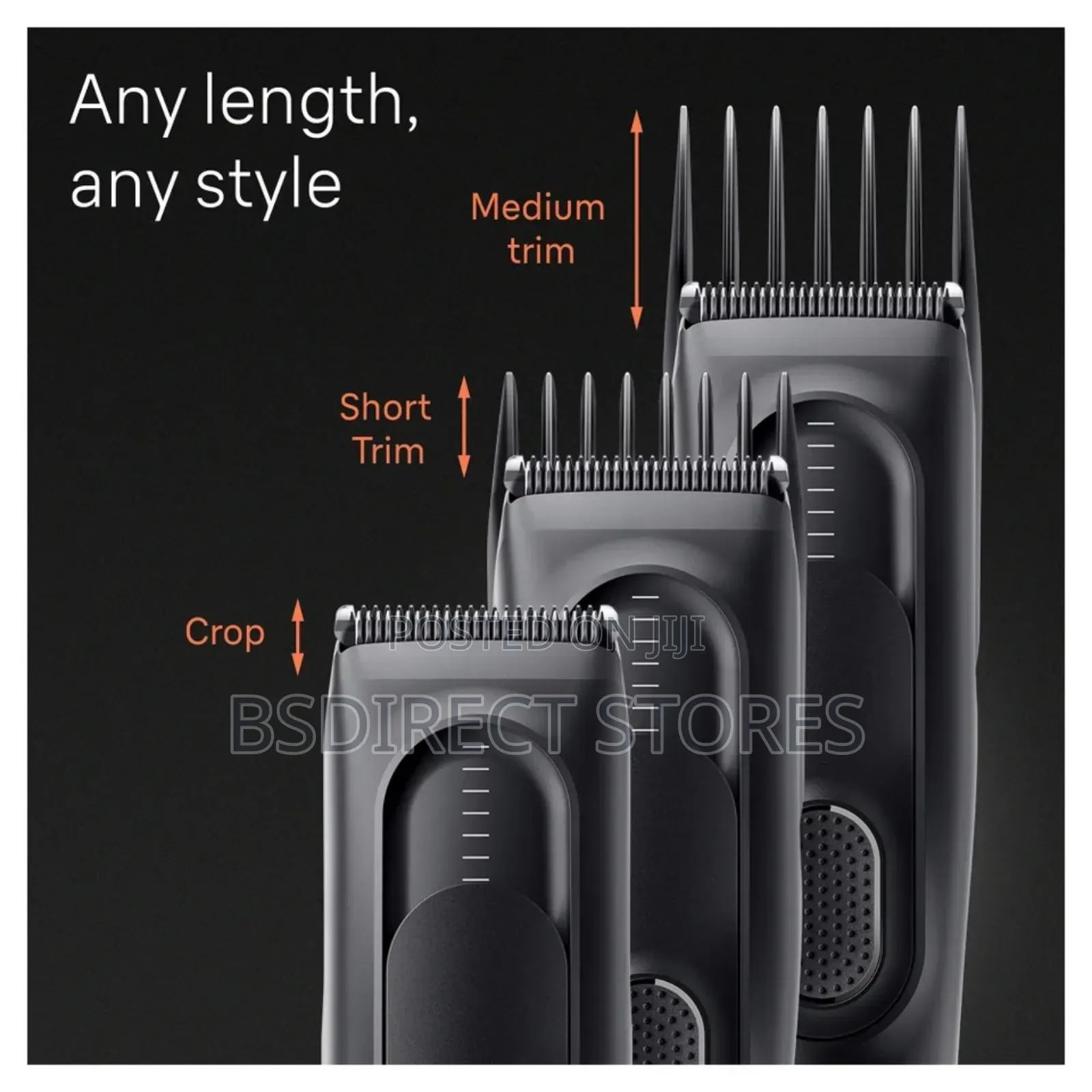 BRAUN Hair Clipper HC5010 With 9 Precise Length Settings