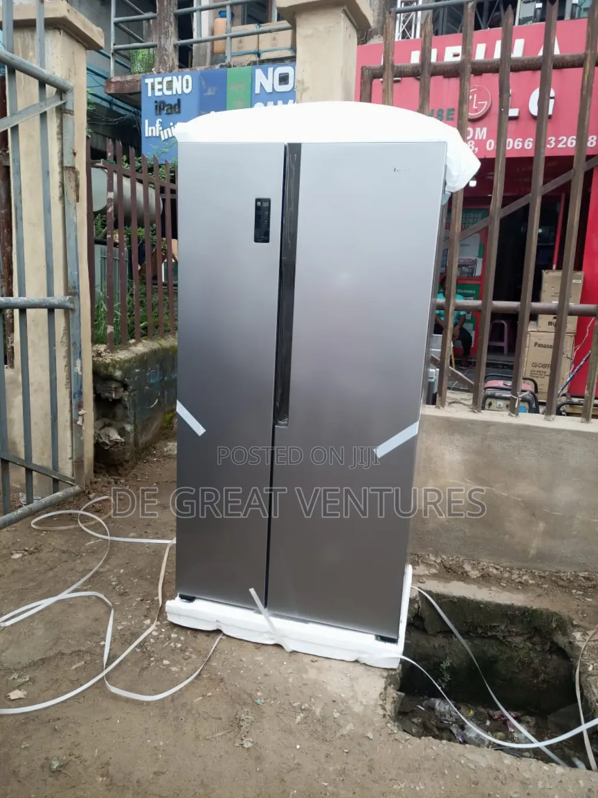 Brand New Hisense Side-by-Side Refrigerator✓514L✓Silver✓
