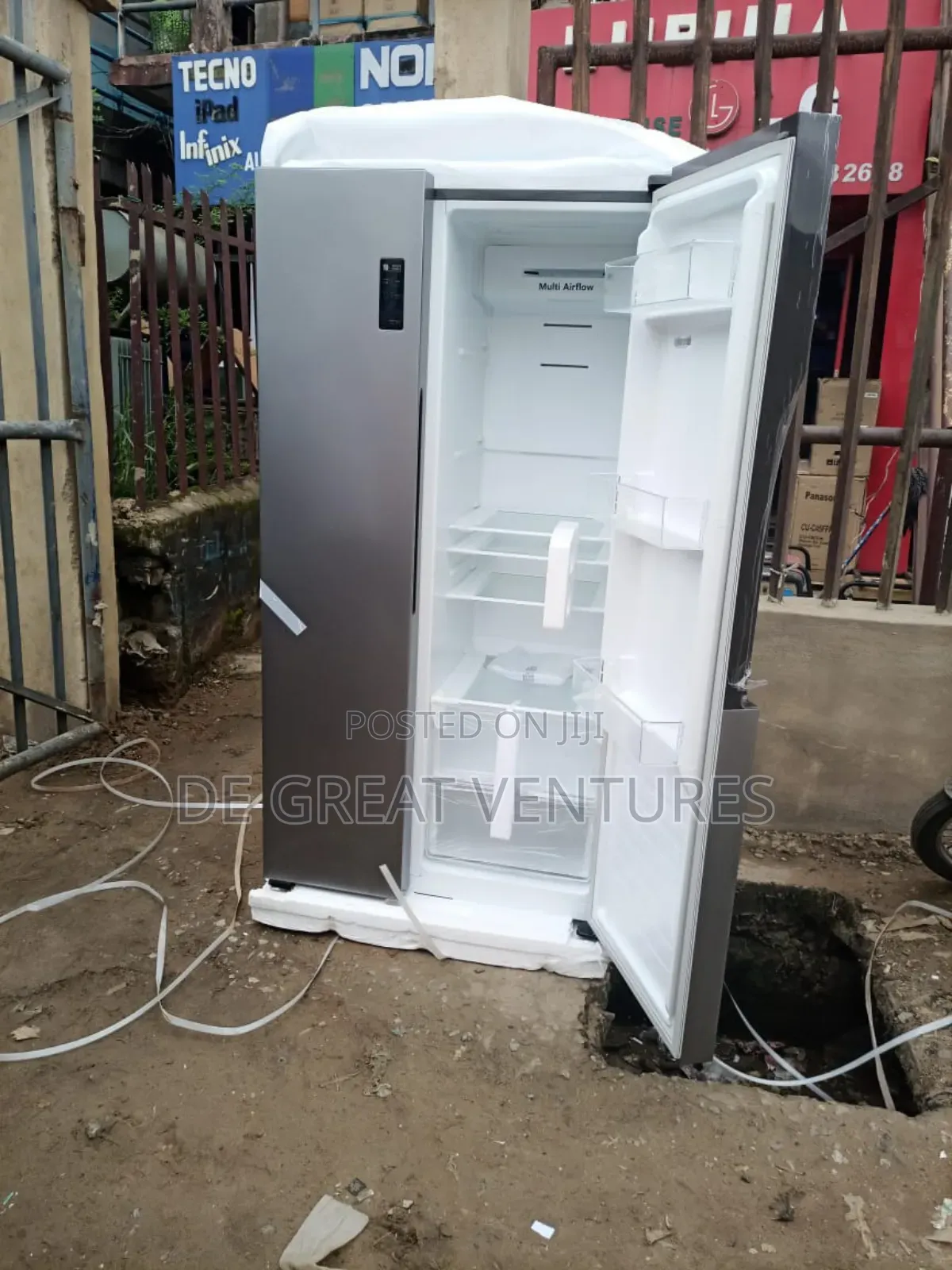 Brand New Hisense Side-by-Side Refrigerator✓514L✓Silver✓