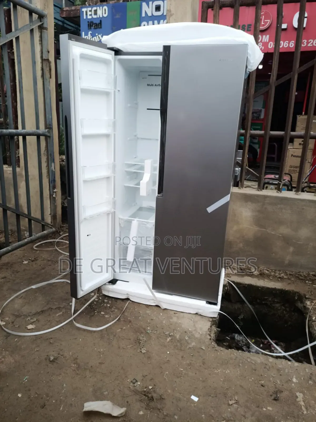 Brand New Hisense Side-by-Side Refrigerator✓514L✓Silver✓