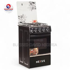 Nexus 4 Gas Burner Standing Cooker Black Ingition -NX-5055BC