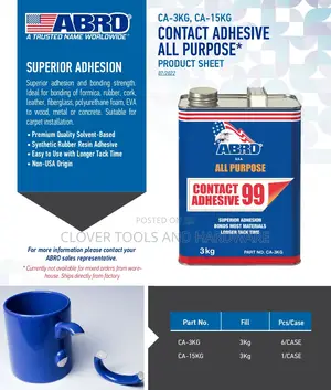 Contact Adhesive All Purpose Abro 3kg