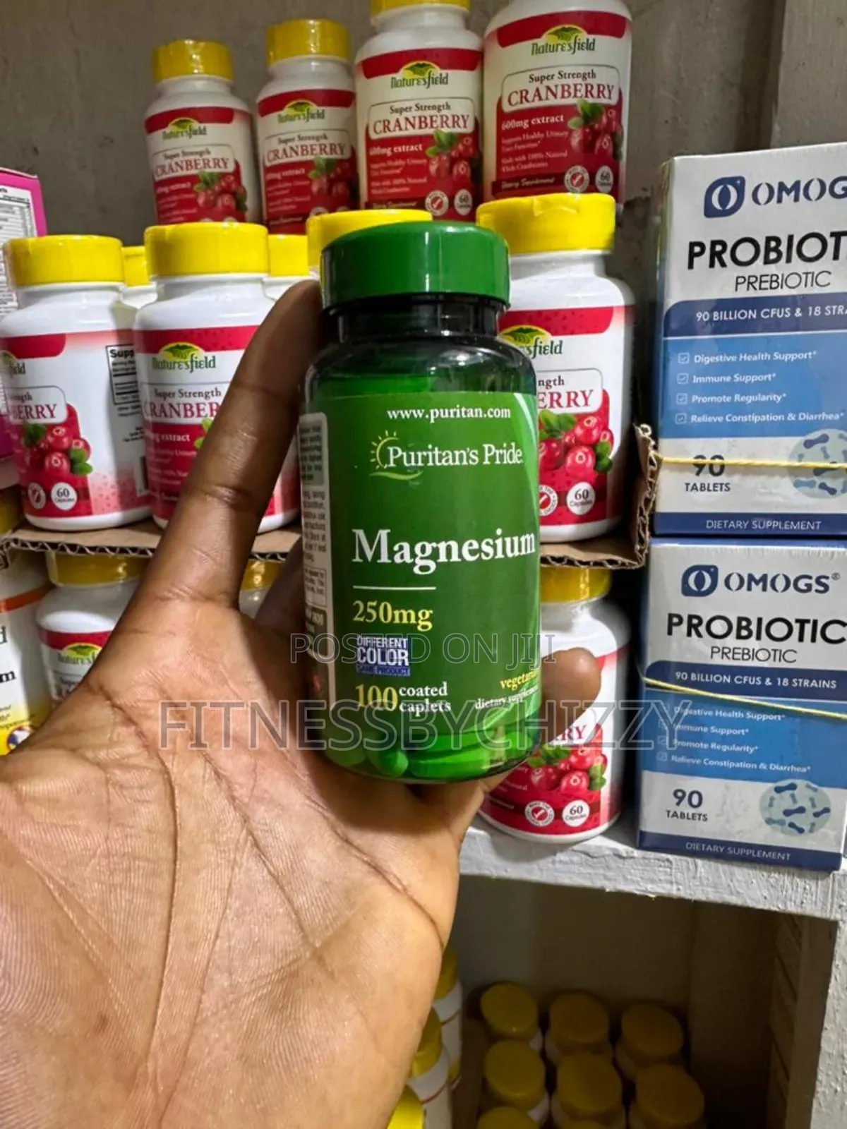 Magnesium 250mg X 100 Caplets (Puritan's Pride)
