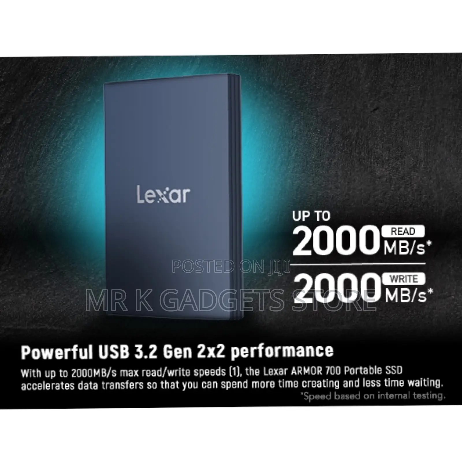 Lexar 1TB Armor 700 Portable SSD