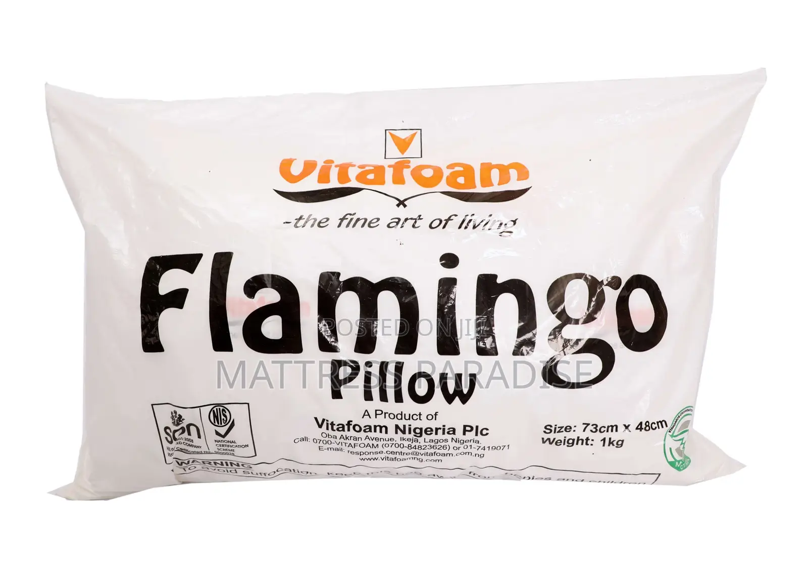 Flamingo Fibre Pillow