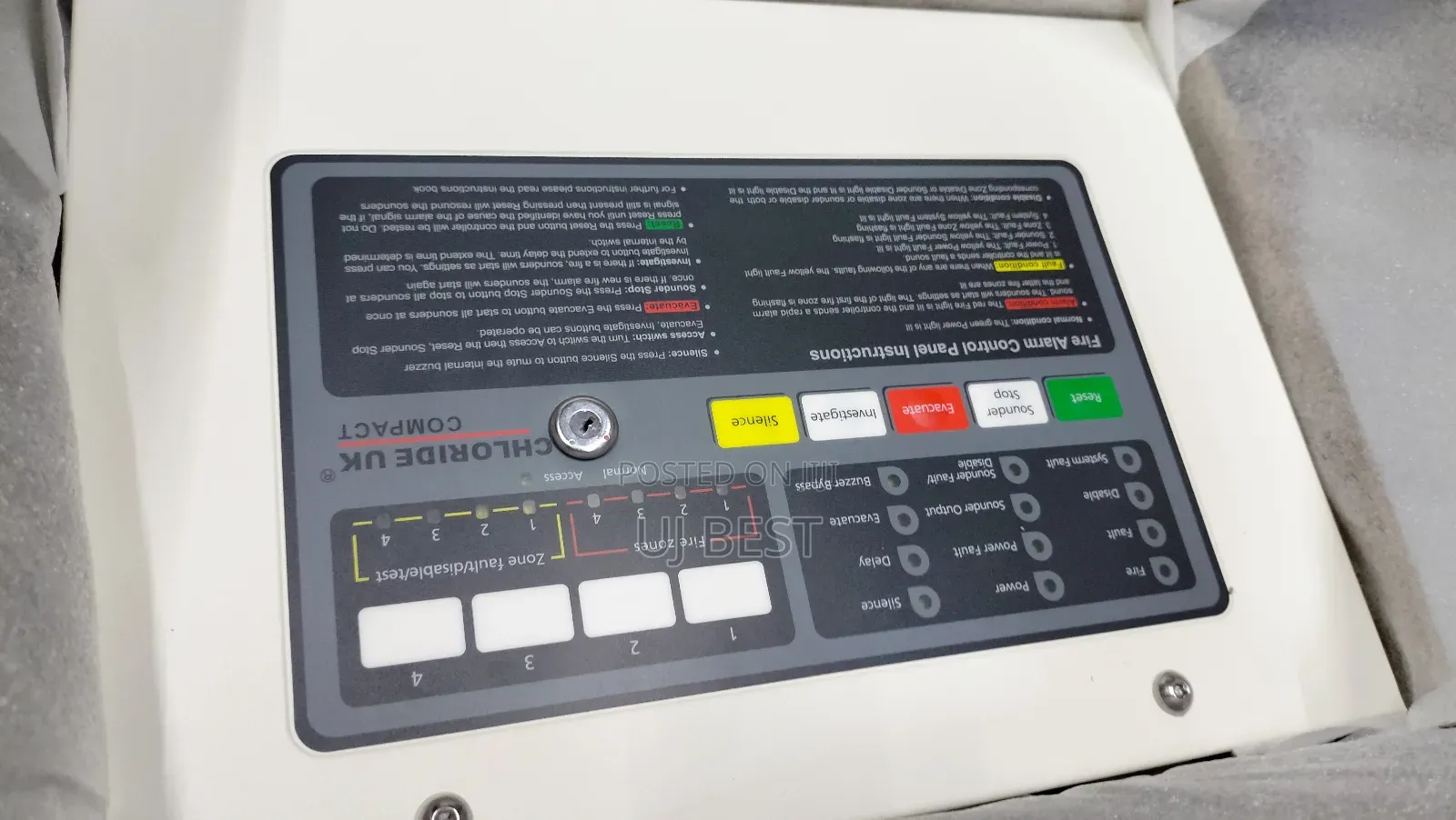 4 Zone Fire Alarm Panel Chloride Uk Conventional