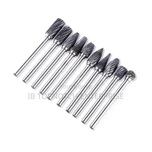 Rotary Burr 10pcs 1/8" 6mm Tungsten Carbide Cutter