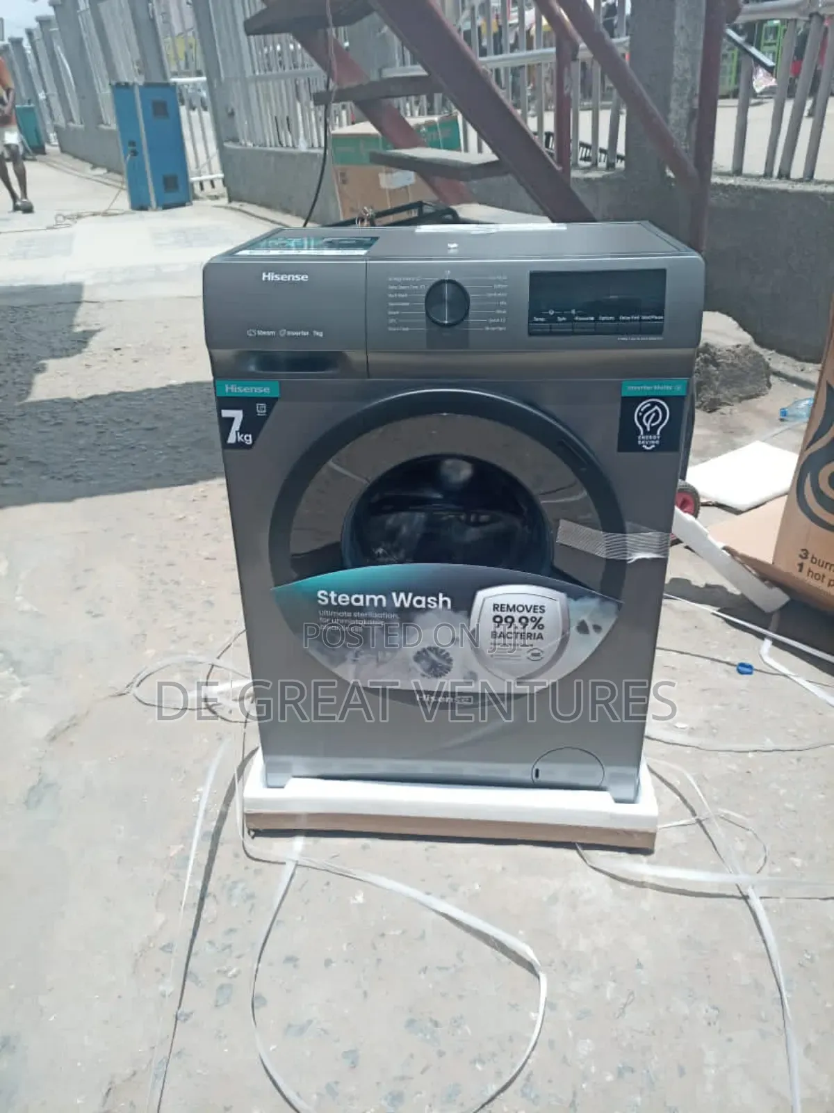 Brand New Hisense 7kg Front Loader Automatic Wash Machine
