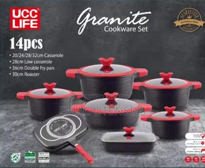 14pcs Ucc Life Granite Cookware Set