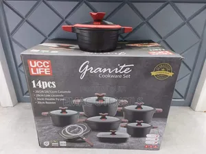 14pcs Ucc Life Granite Cookware Set