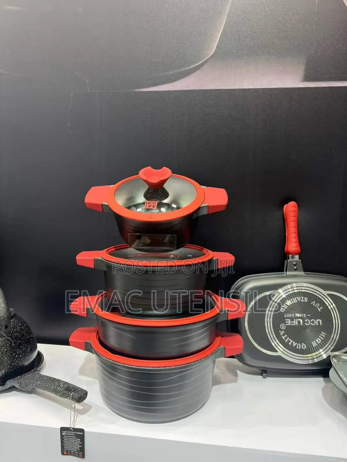 14pcs Ucc Life Granite Cookware Set