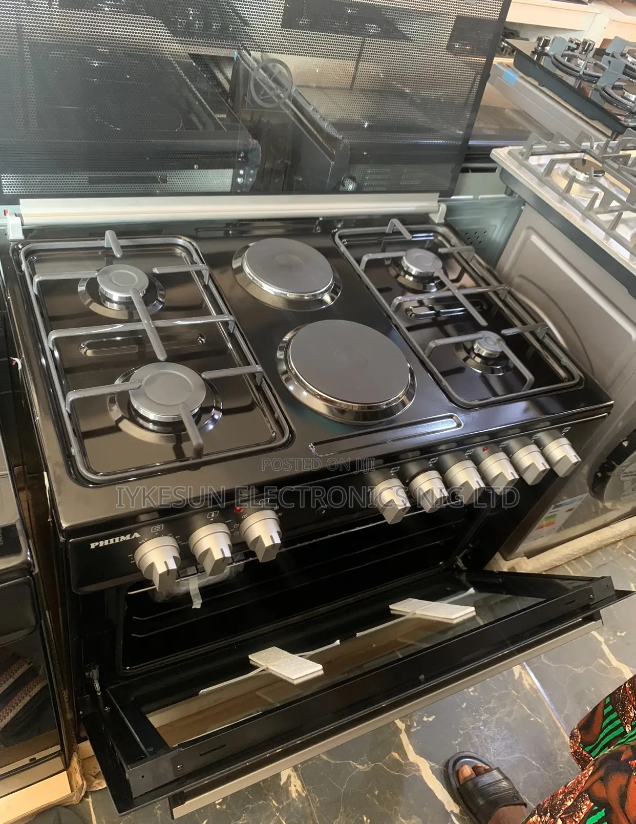 Original Quality PHIIMA Turkey Standing Gas Ele Cooker