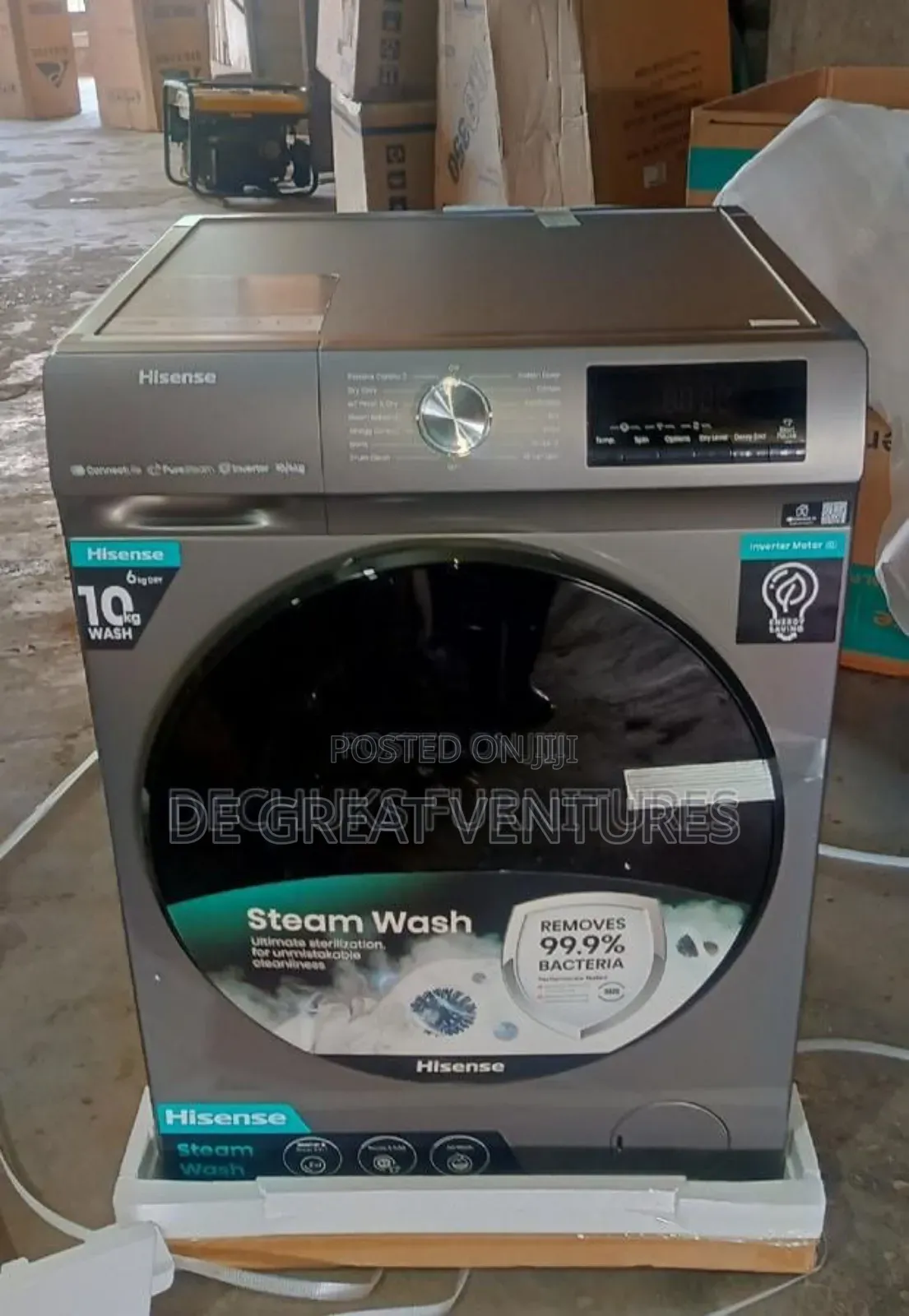 Brand New Hisense 10kg Front Loader Automatic Wash Machine