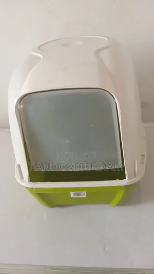 Enclosed Hooded Cat Litter Box Tray With Scoop
