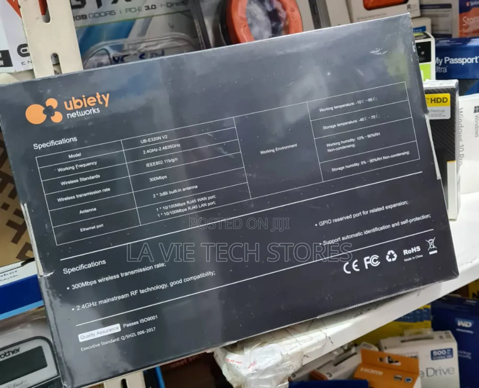 Ubiety Network 300 MBPS Wireless Ceiling Access Point