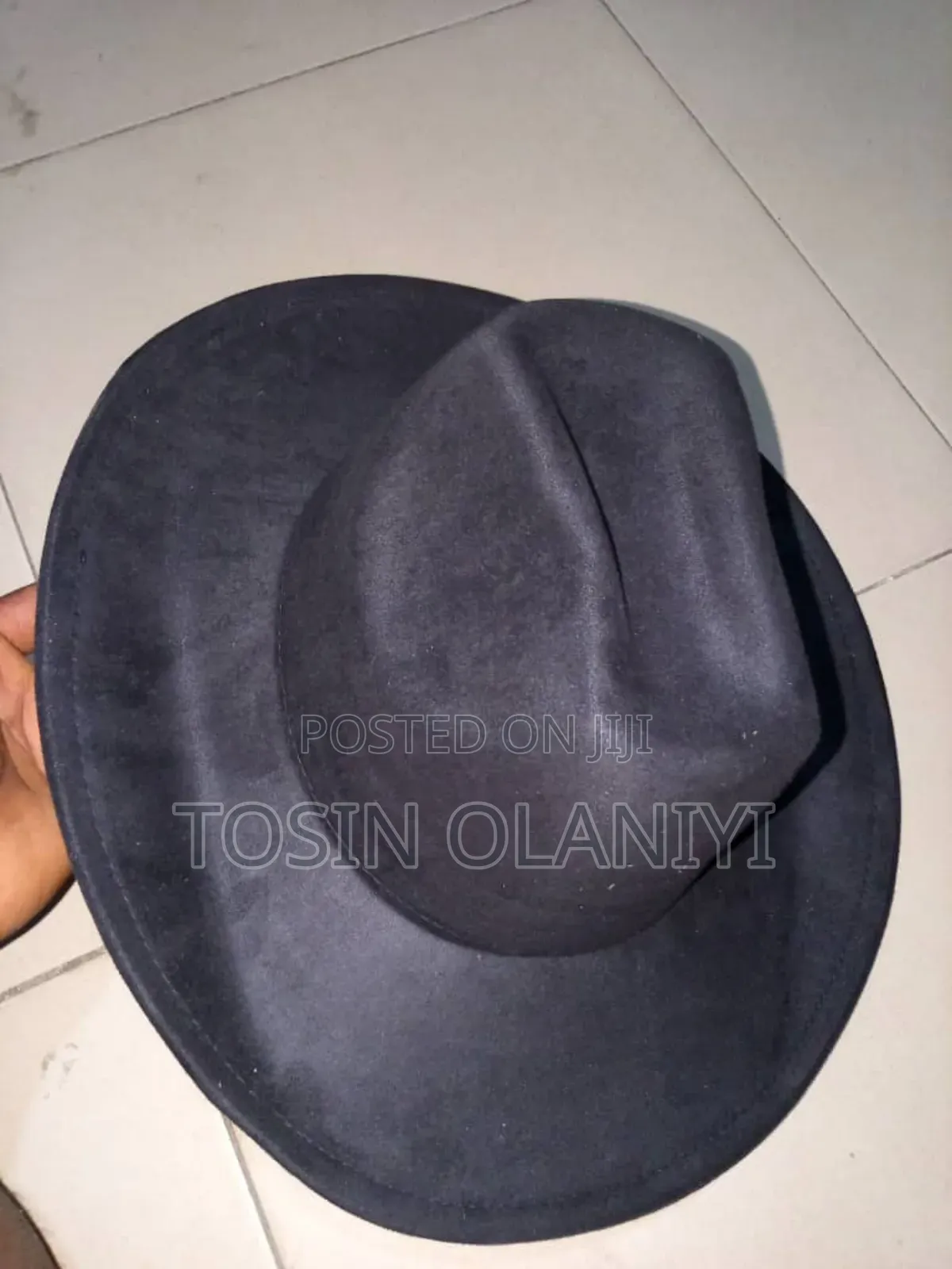 Black Colour Fedora Hat