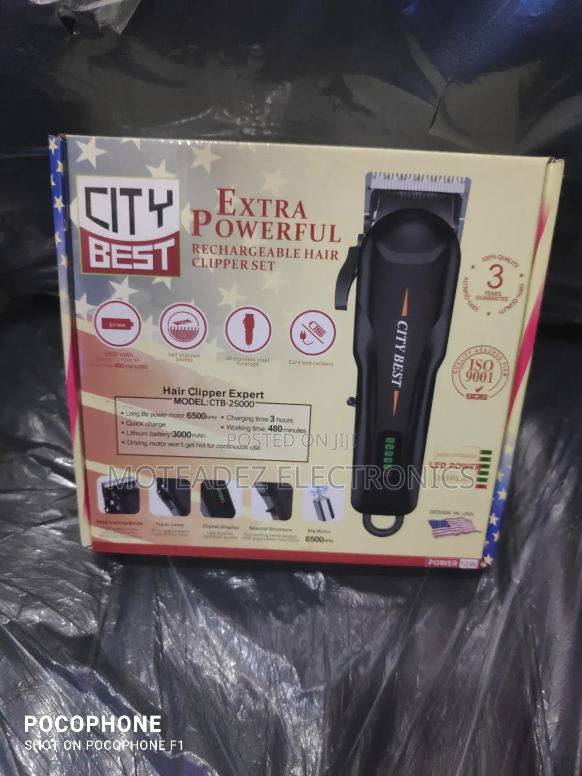 City Best Extra Powerful Professional Rechargeable Clipper